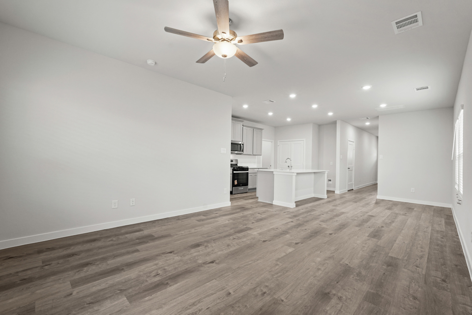A large empty kitchen.