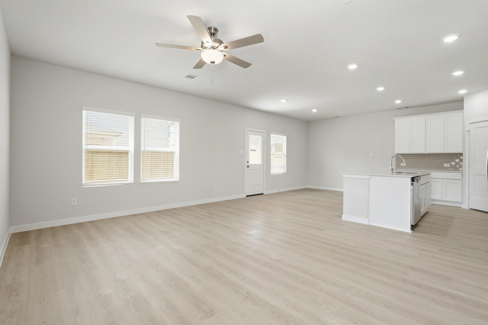 A large empty kitchen.