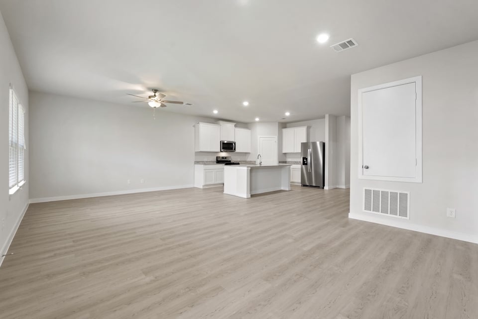 A large empty kitchen.
