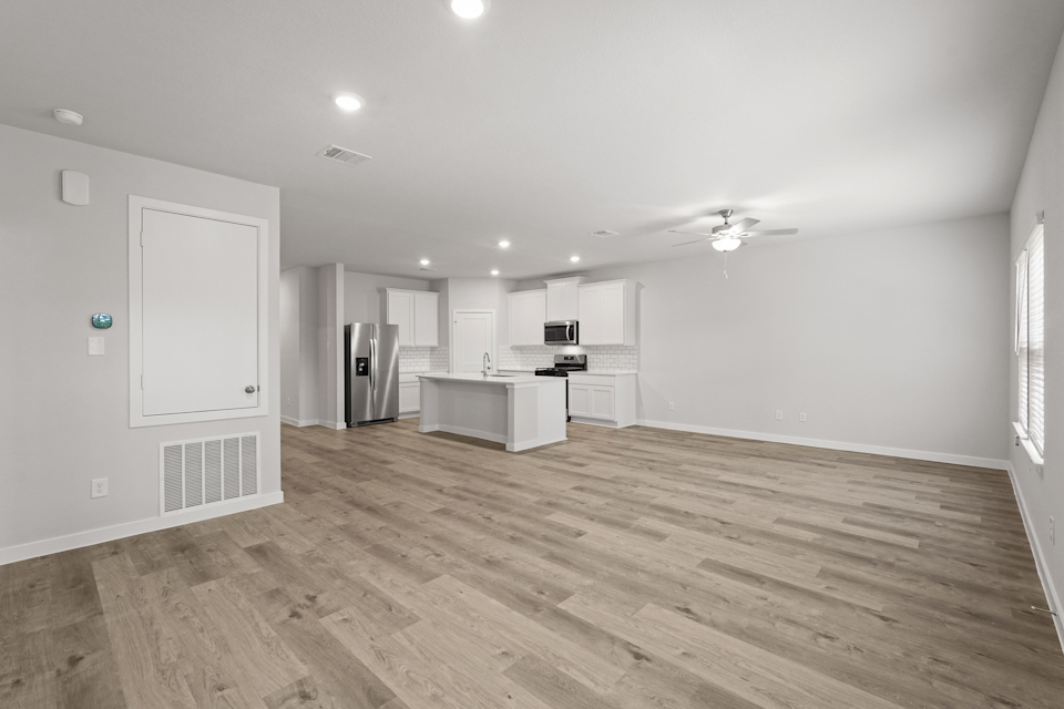 A large empty kitchen.