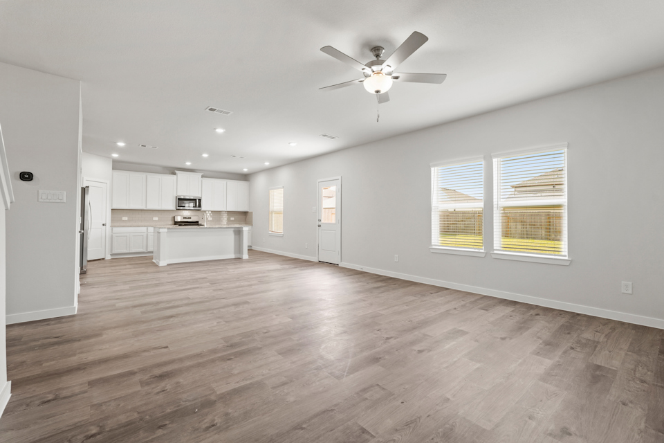 A large empty kitchen.
