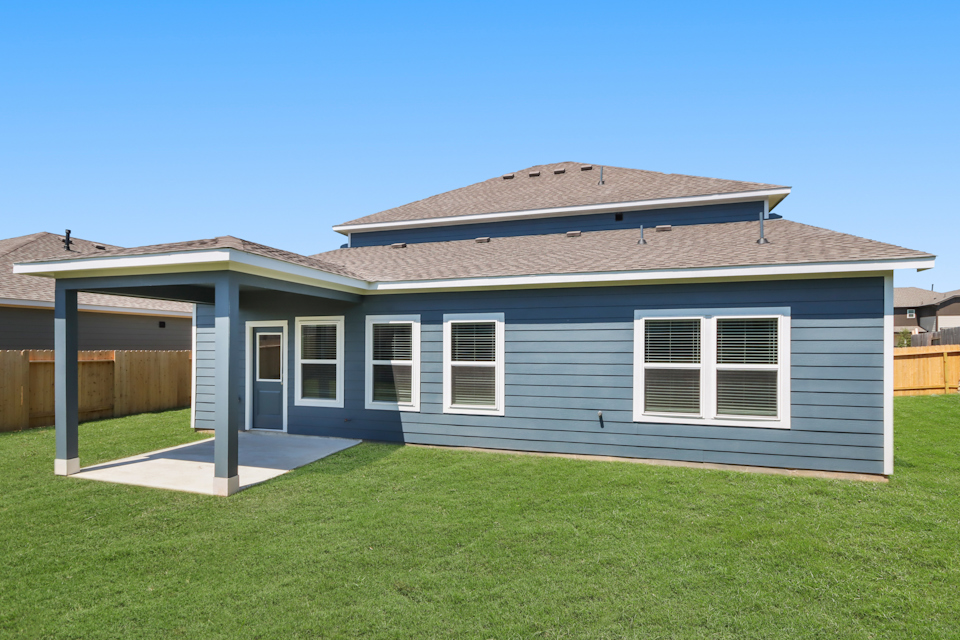 A house with a garage.