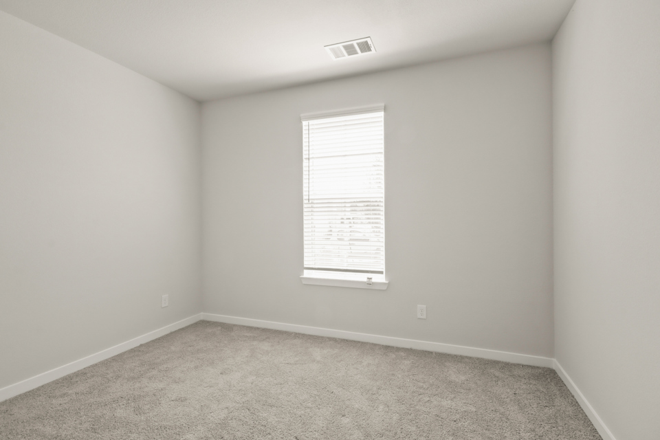 A room with a window.