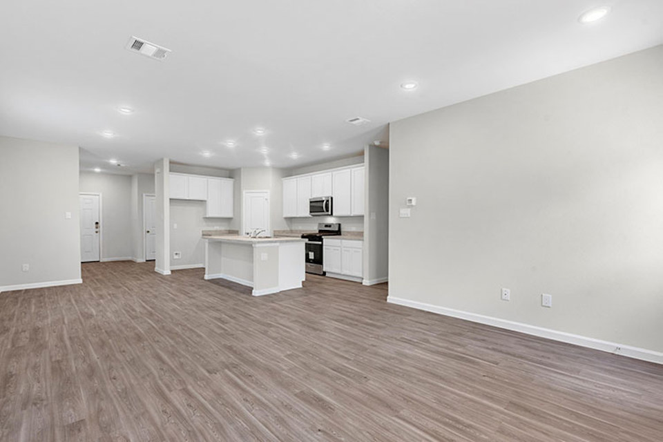 A large empty kitchen.