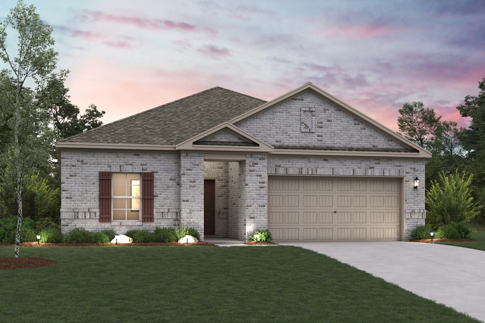 A house with a garage.
