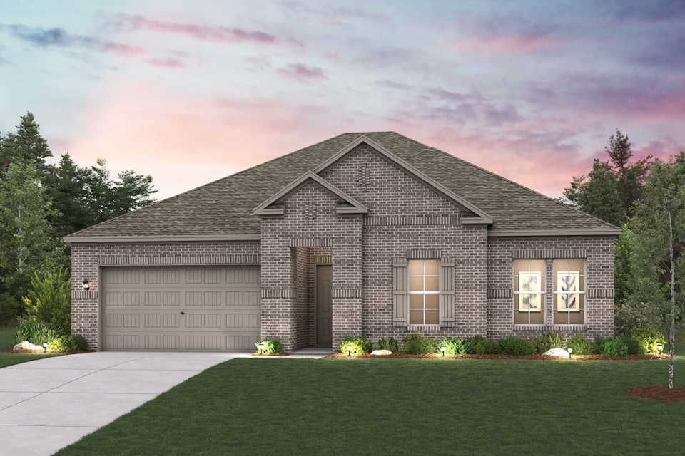A house with a garage.