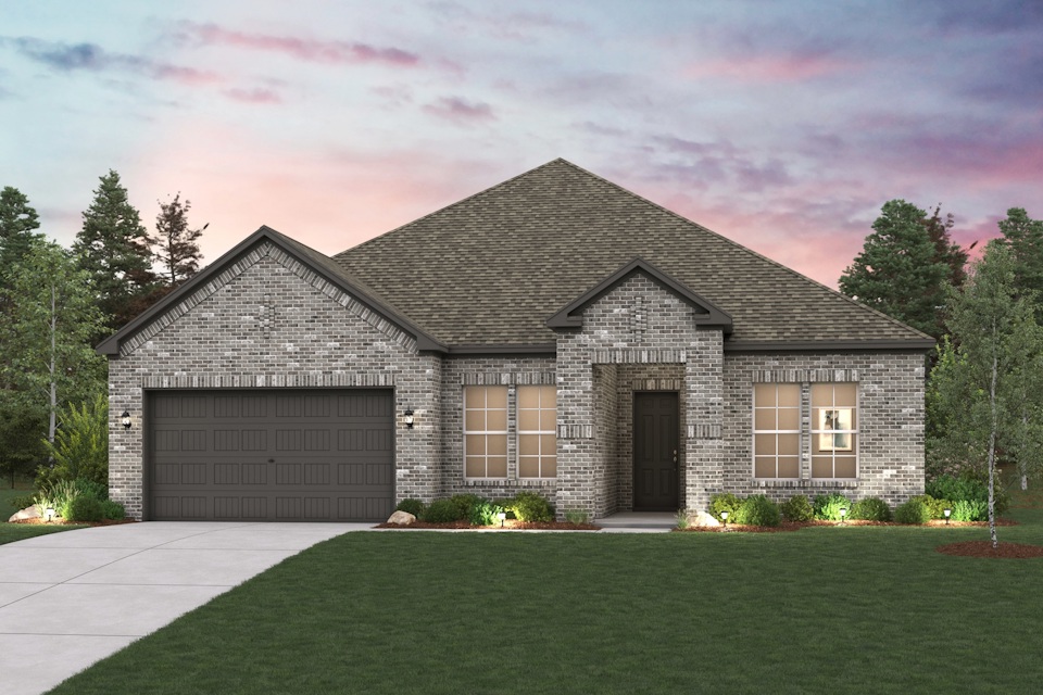 A house with a garage.