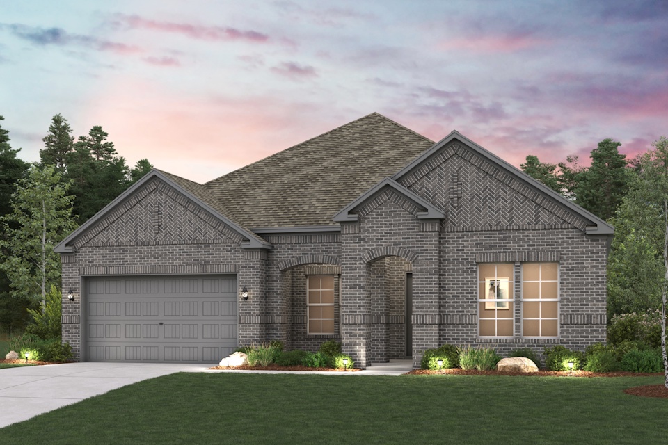 A house with a garage.