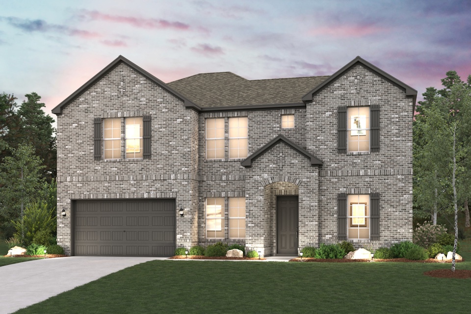 A house with a garage.