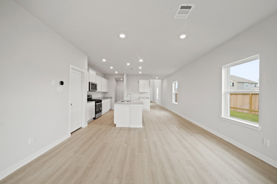 A large empty kitchen.
