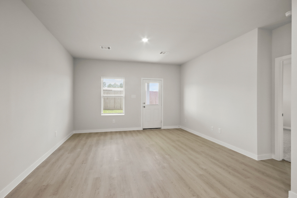 A room with white walls.