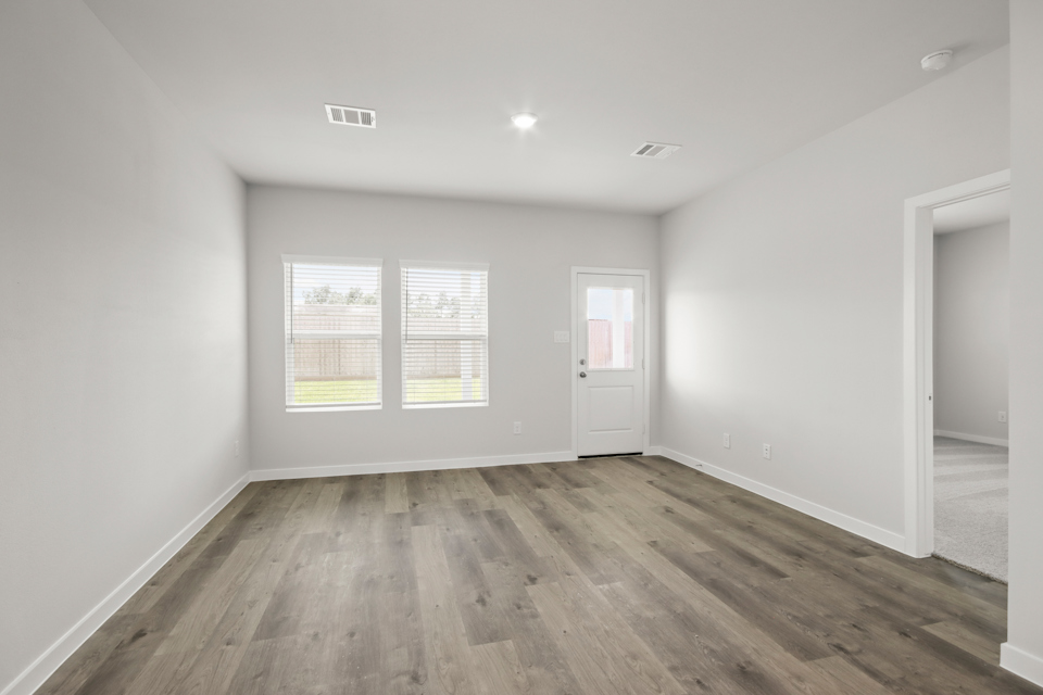 A room with white walls.