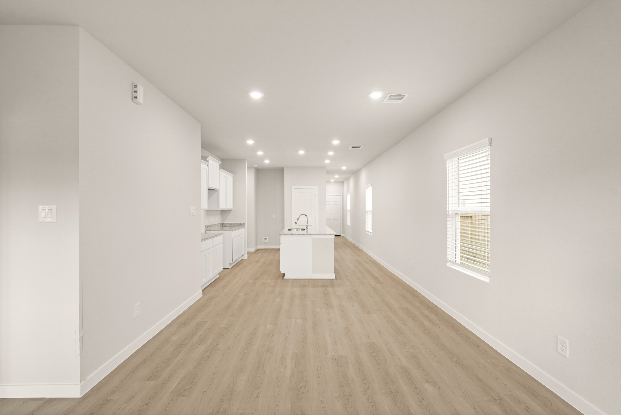 A room with white walls.