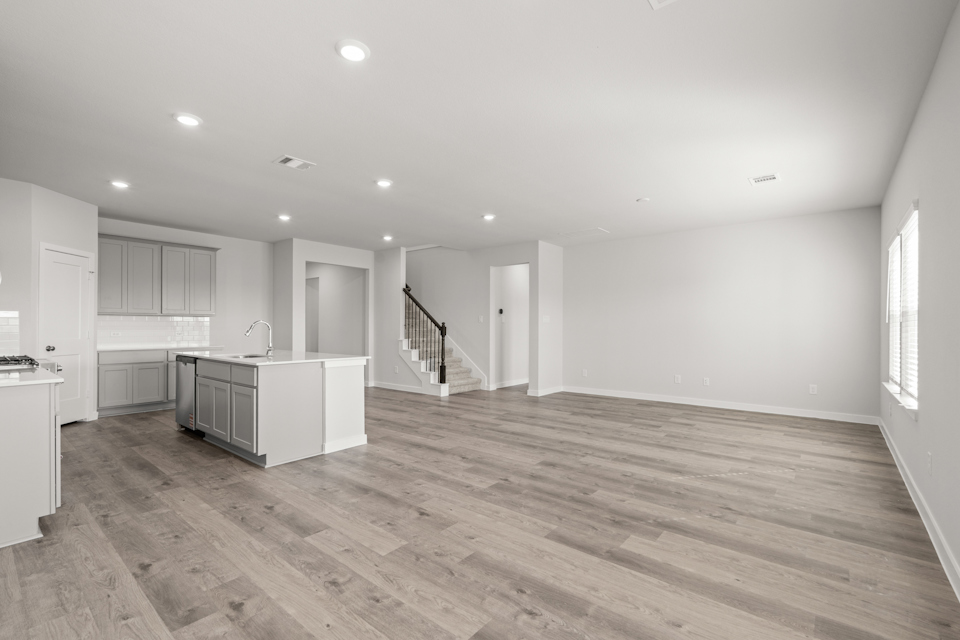 A large empty kitchen.