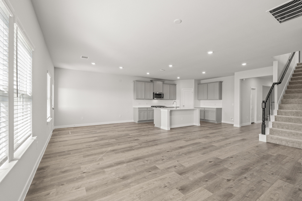 A large empty kitchen.
