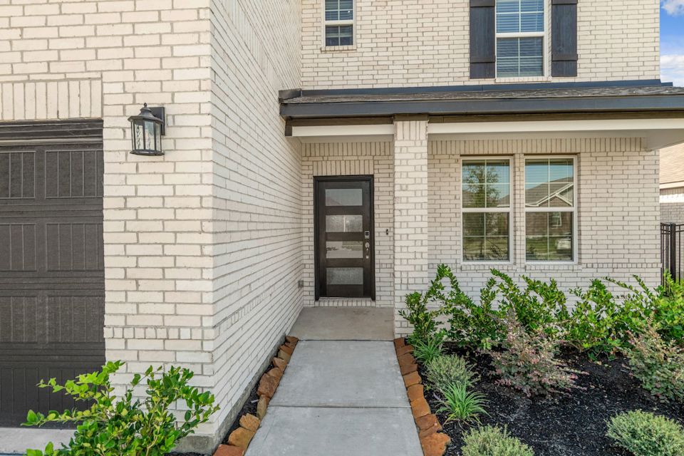A house with a front door.