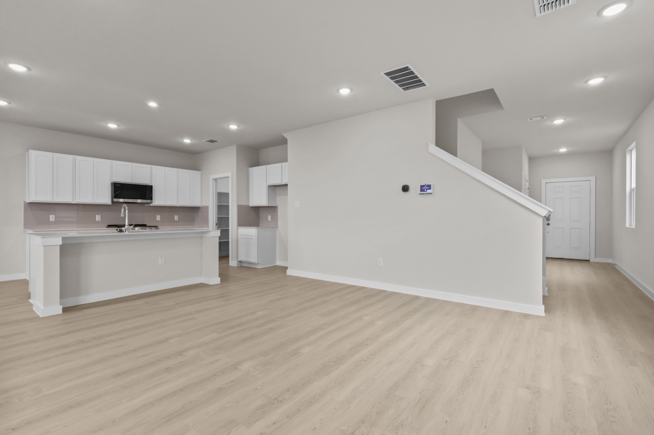 A large empty kitchen.