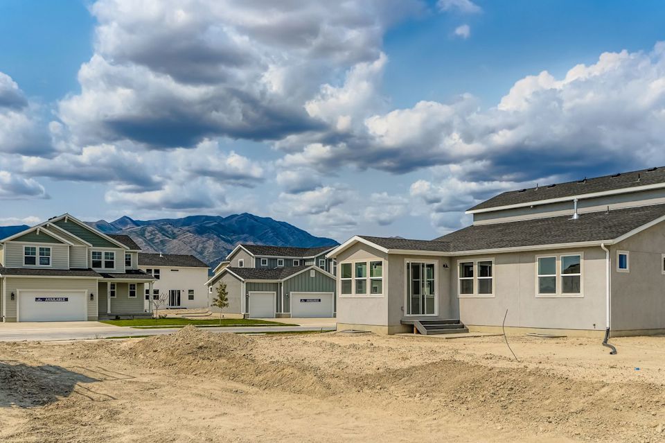 A row of houses.