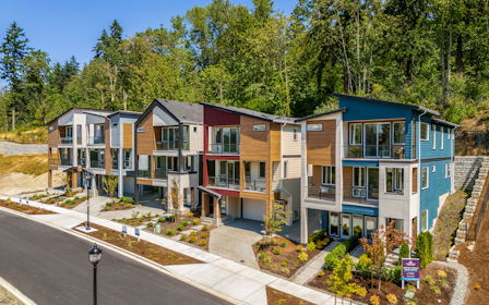 A row of houses.