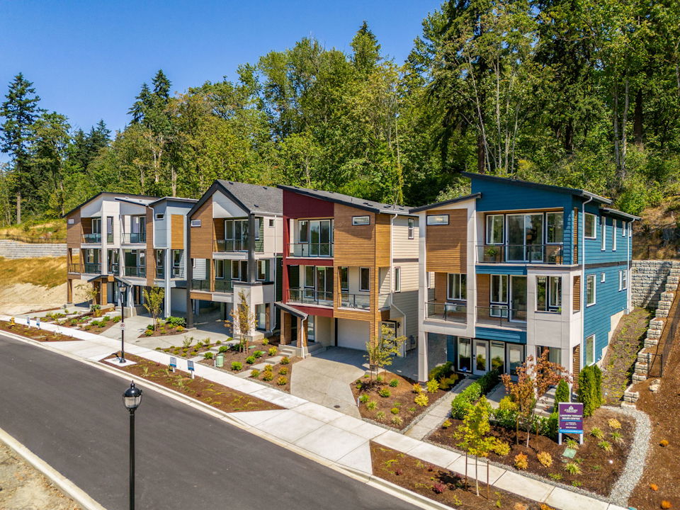 A row of houses.