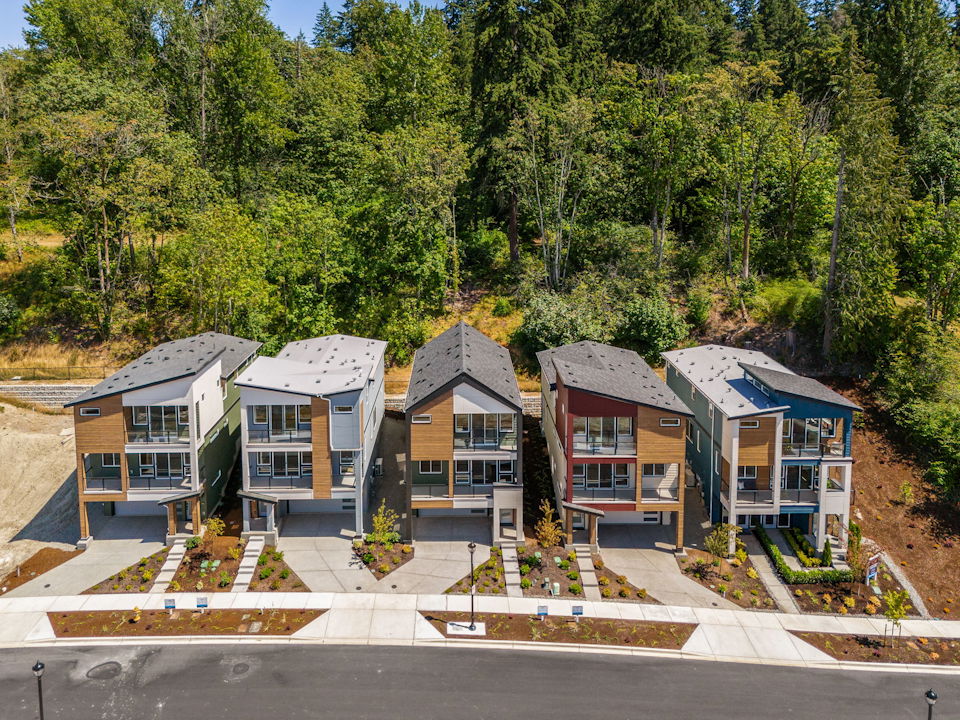 A group of houses.