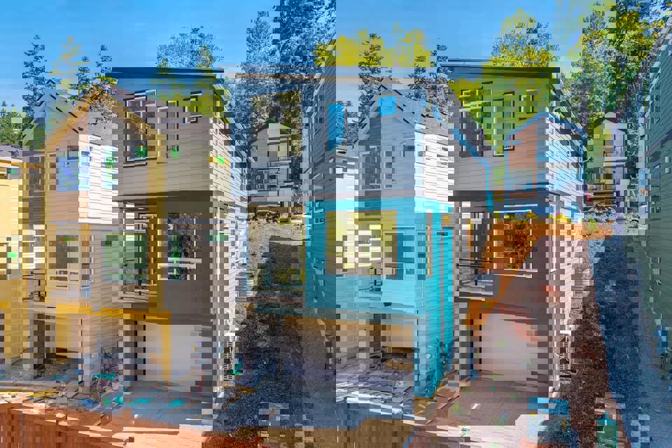 A row of houses.
