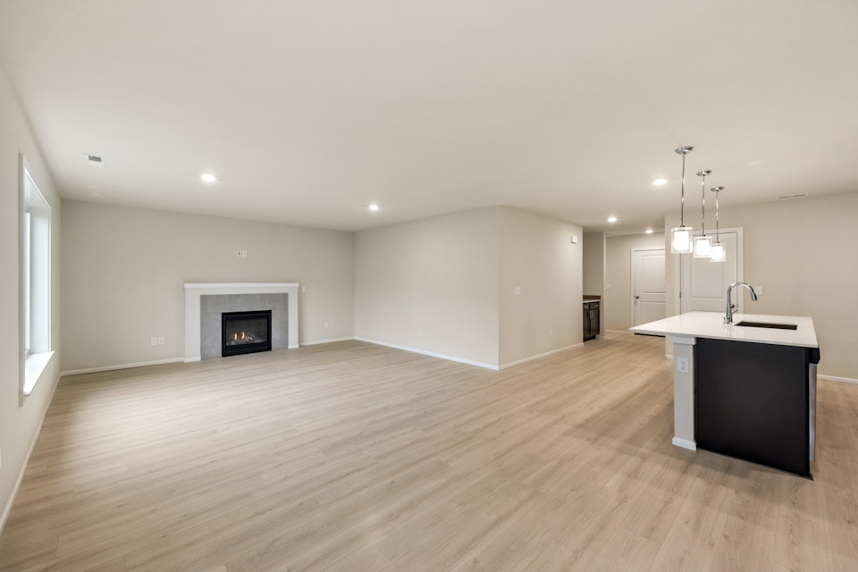 A large empty kitchen.
