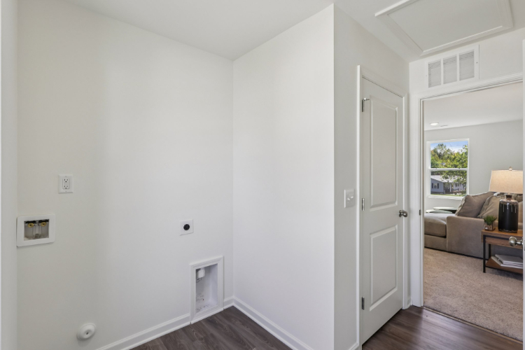 A room with white walls.