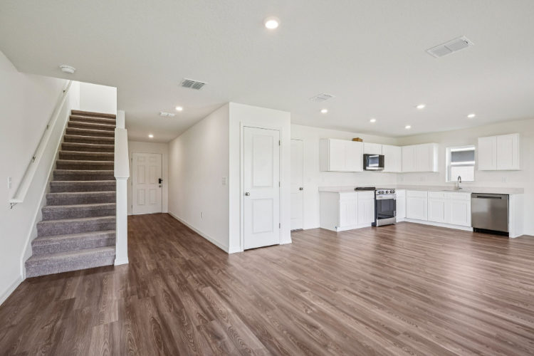 A large empty kitchen.